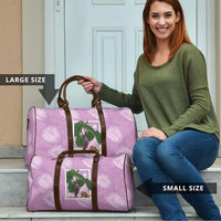 Aloha Hawaii Kalo Travel Bag Hawaiian Taro Leaves Stylized Stamp LT14 - Polynesian Pride