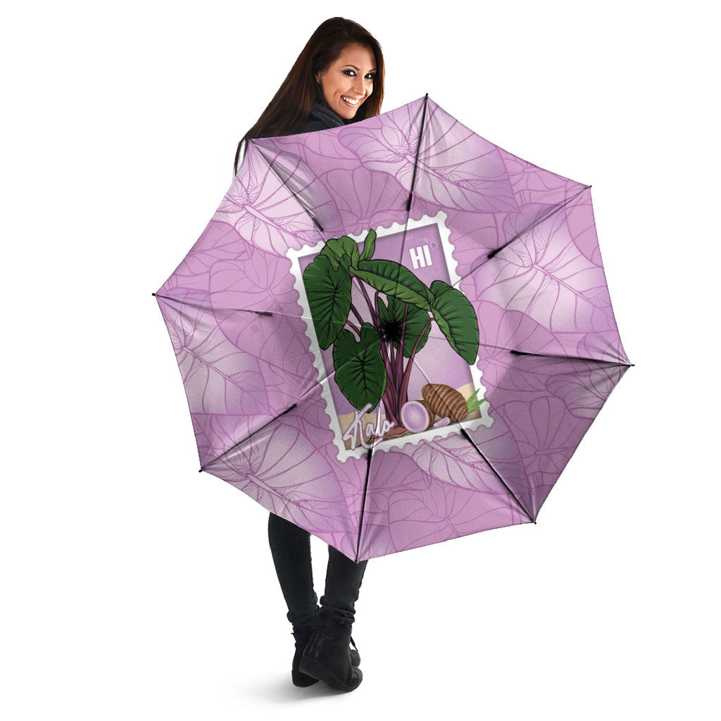 Aloha Hawaii Kalo Umbrella Hawaiian Taro Leaves Stylized Stamp LT14 - Polynesian Pride