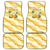 Aloha Hawaii Puakenikeni Car Mats Hawaiian Lei Palaka Motifs Stylized Stamp LT14 - Polynesian Pride