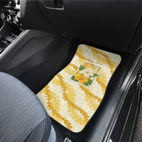 Aloha Hawaii Puakenikeni Car Mats Hawaiian Lei Palaka Motifs Stylized Stamp LT14 - Polynesian Pride