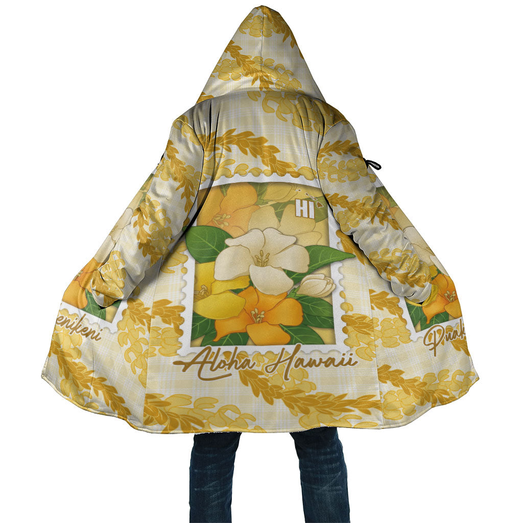 Aloha Hawaii Puakenikeni Cloak Hawaiian Lei Palaka Motifs Stylized Stamp LT14 Unisex Yellow - Polynesian Pride