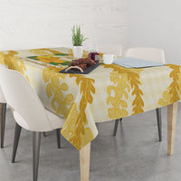 Aloha Hawaii Puakenikeni Tablecloth Hawaiian Lei Palaka Motifs Stylized Stamp LT14 - Polynesian Pride