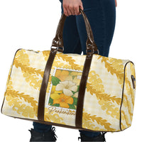 Aloha Hawaii Puakenikeni Travel Bag Hawaiian Lei Palaka Motifs Stylized Stamp LT14 - Polynesian Pride