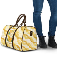 Aloha Hawaii Puakenikeni Travel Bag Hawaiian Lei Palaka Motifs Stylized Stamp LT14 - Polynesian Pride