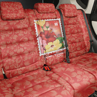Aloha Hawaii Pua Aloalo Back Car Seat Cover Hawaiian Hibiscus Flowers Stylized Stamp LT14 - Polynesian Pride