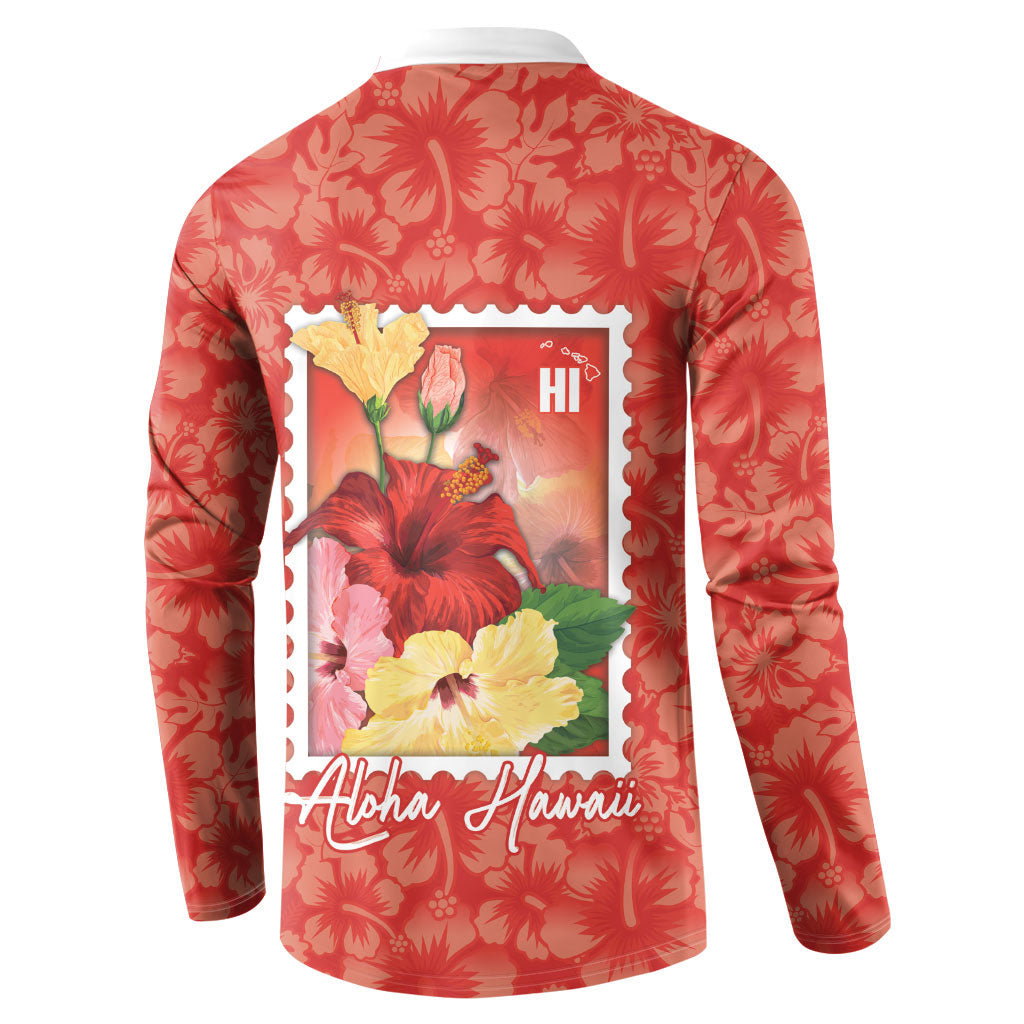 Aloha Hawaii Pua Aloalo Button Sweatshirt Hawaiian Hibiscus Flowers Stylized Stamp LT14 - Polynesian Pride