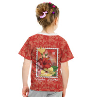 Aloha Hawaii Pua Aloalo Kid T Shirt Hawaiian Hibiscus Flowers Stylized Stamp LT14 - Polynesian Pride