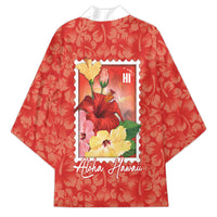 Aloha Hawaii Pua Aloalo Kimono Hawaiian Hibiscus Flowers Stylized Stamp LT14 - Polynesian Pride