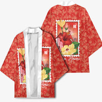 Aloha Hawaii Pua Aloalo Kimono Hawaiian Hibiscus Flowers Stylized Stamp LT14 - Polynesian Pride