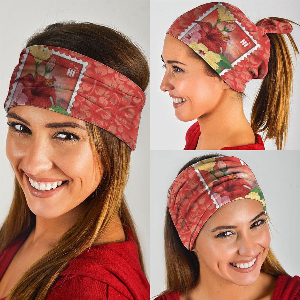 Aloha Hawaii Pua Aloalo Neck Gaiter Hawaiian Hibiscus Flowers Stylized Stamp LT14 - Polynesian Pride