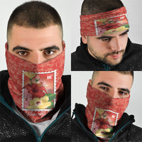 Aloha Hawaii Pua Aloalo Neck Gaiter Hawaiian Hibiscus Flowers Stylized Stamp LT14 - Polynesian Pride
