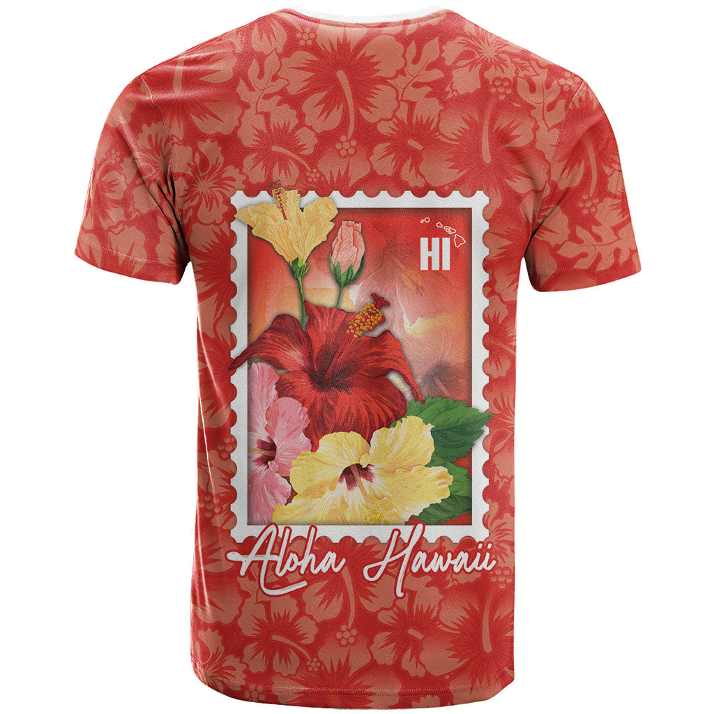Aloha Hawaii Pua Aloalo T Shirt Hawaiian Hibiscus Flowers Stylized Stamp LT14 - Polynesian Pride