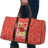 Aloha Hawaii Pua Aloalo Travel Bag Hawaiian Hibiscus Flowers Stylized Stamp LT14 - Polynesian Pride