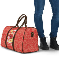 Aloha Hawaii Pua Aloalo Travel Bag Hawaiian Hibiscus Flowers Stylized Stamp LT14 - Polynesian Pride