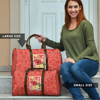 Aloha Hawaii Pua Aloalo Travel Bag Hawaiian Hibiscus Flowers Stylized Stamp LT14 - Polynesian Pride