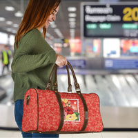 Aloha Hawaii Pua Aloalo Travel Bag Hawaiian Hibiscus Flowers Stylized Stamp LT14 - Polynesian Pride