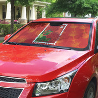 Aloha Hawaii Ohia Lehua Auto Sun Shade Hawaiian Lei Stylized Stamp LT14 - Polynesian Pride