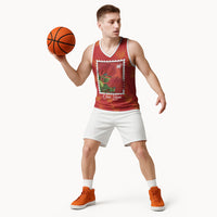 Aloha Hawaii Ohia Lehua Basketball Jersey Hawaiian Lei Stylized Stamp LT14 - Polynesian Pride