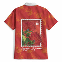 Aloha Hawaii Ohia Lehua Hawaiian Shirt Hawaiian Lei Stylized Stamp LT14 - Polynesian Pride