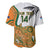 Custom Fiji And Australia Rugby Baseball Jersey Fijian Palm Tree Mix Aussie Kangaroo