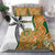 Custom Fiji And Australia Rugby Bedding Set Fijian Palm Tree Mix Aussie Kangaroo