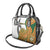 Custom Fiji And Australia Rugby Shoulder Handbag Fijian Palm Tree Mix Aussie Kangaroo