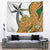 Custom Fiji And Australia Rugby Tapestry Fijian Palm Tree Mix Aussie Kangaroo