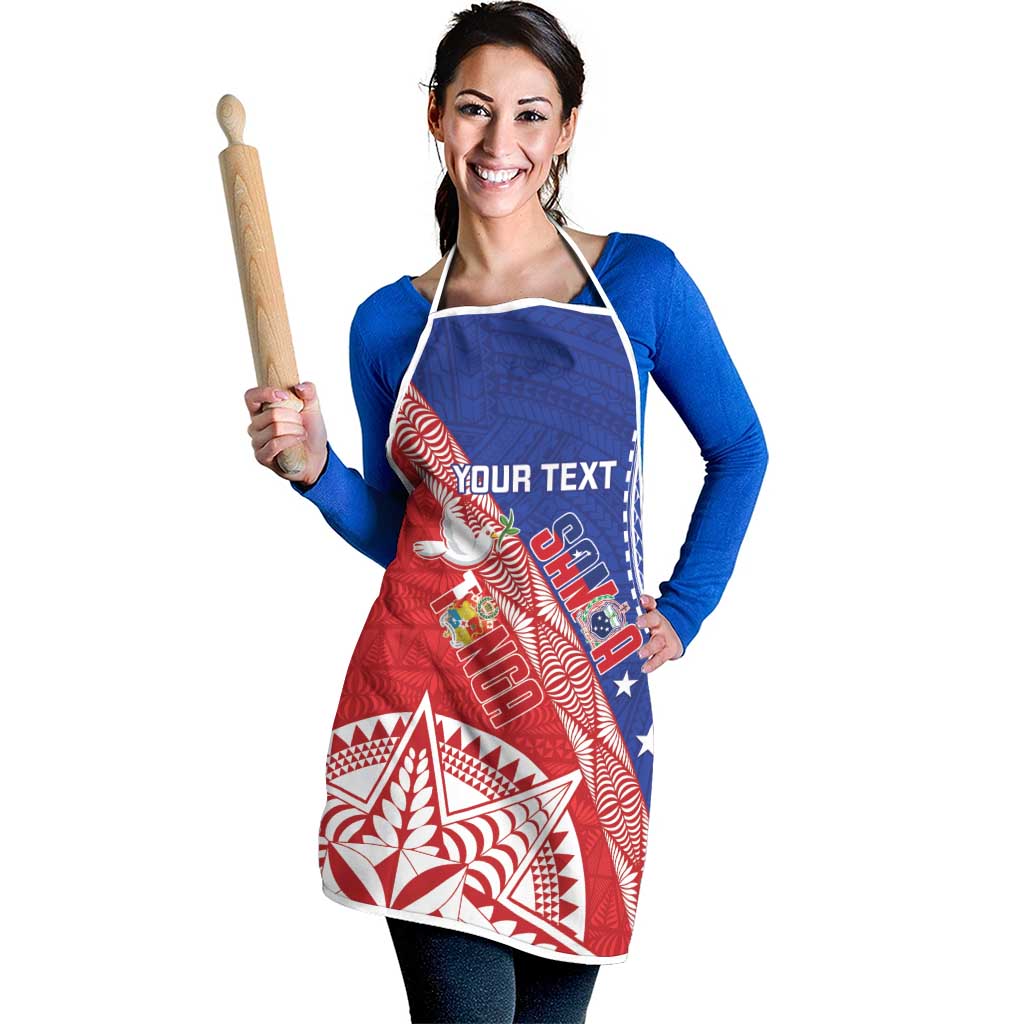 Tonga and Samoa Rugby Custom Apron Ikale Tahi Manu Samoa Together LT14 - Polynesian Pride
