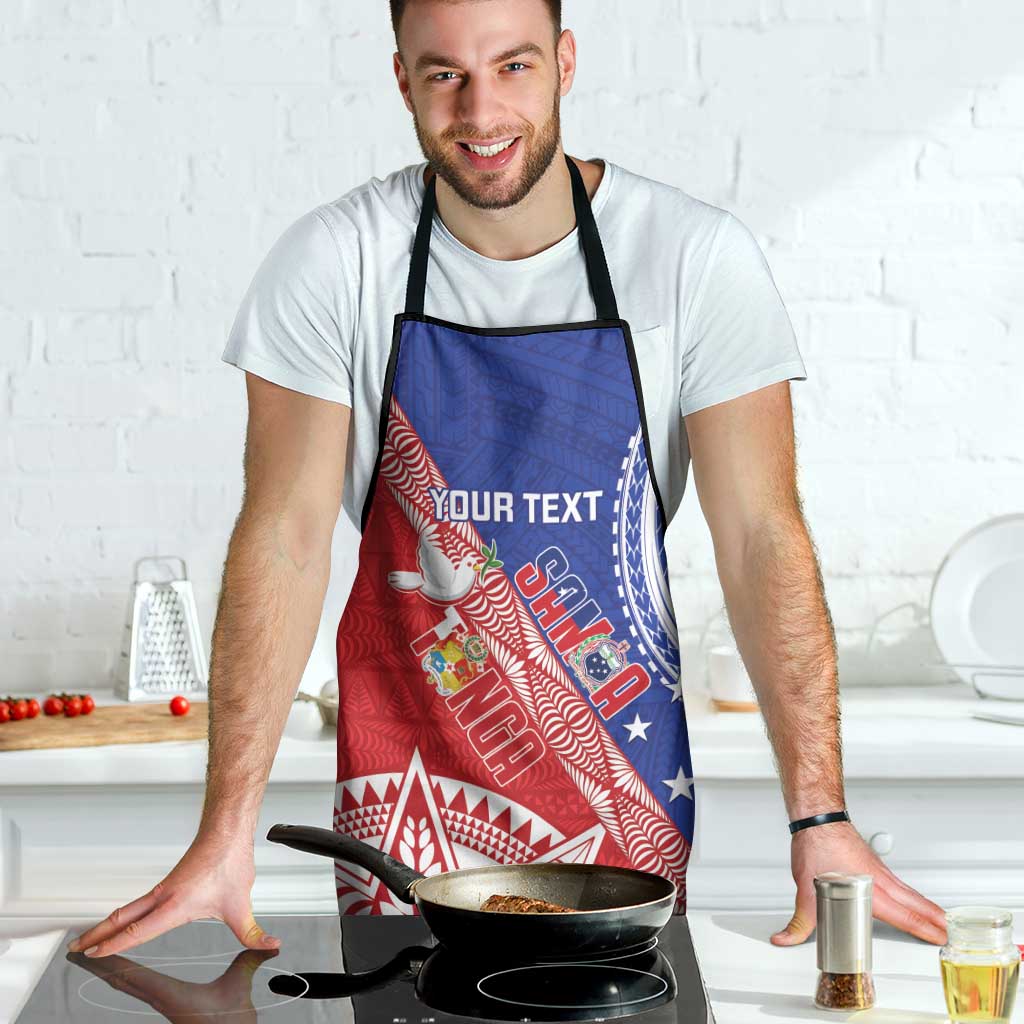 Tonga and Samoa Rugby Custom Apron Ikale Tahi Manu Samoa Together LT14 - Polynesian Pride