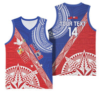 Tonga and Samoa Rugby Custom Basketball Jersey Ikale Tahi Manu Samoa Together - Polynesian Pride