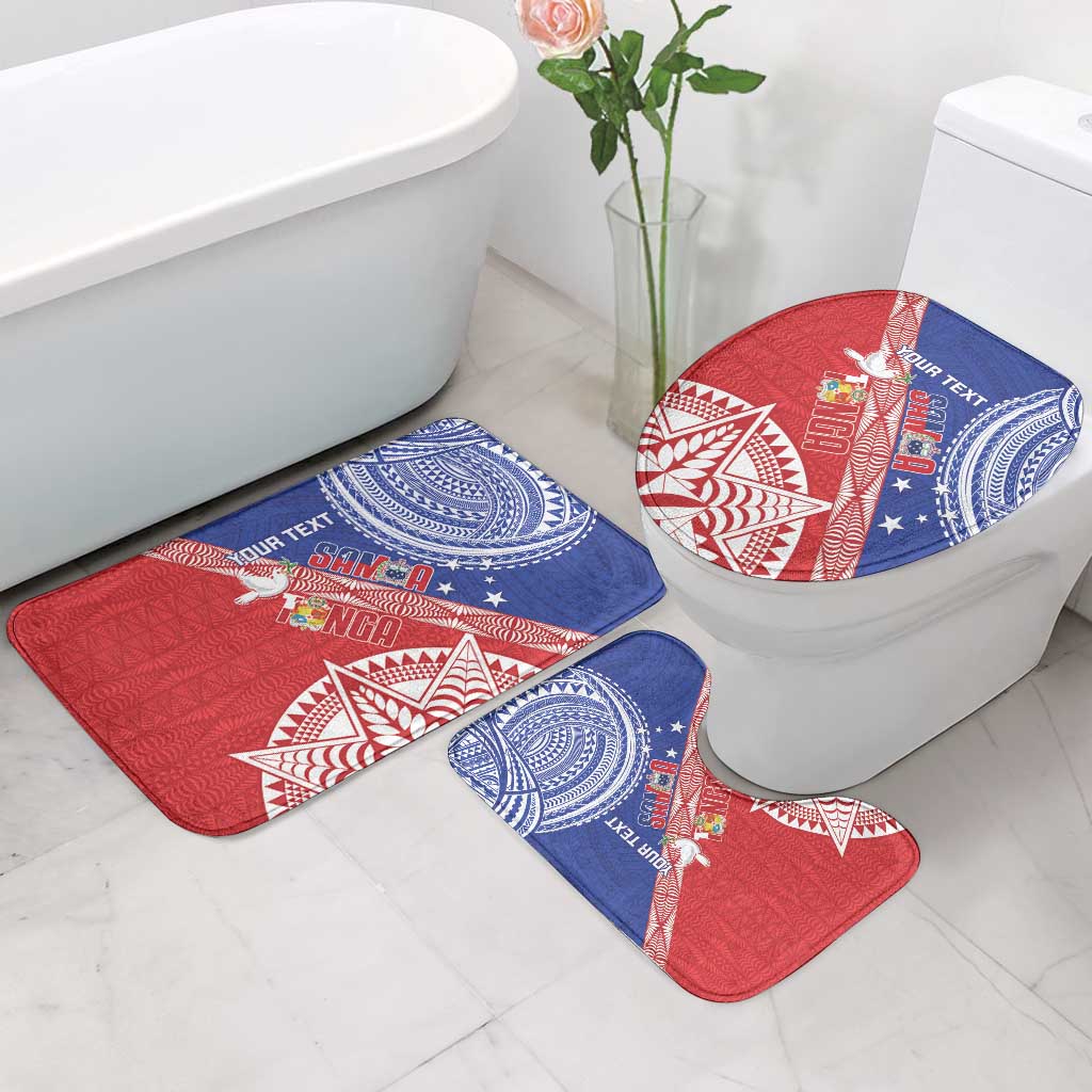 Tonga and Samoa Rugby Custom Bathroom Set Ikale Tahi Manu Samoa Together LT14 - Polynesian Pride