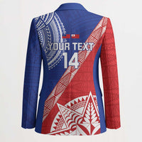 Tonga and Samoa Rugby Custom Blazer Ikale Tahi Manu Samoa Together - Polynesian Pride