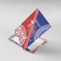 Tonga and Samoa Rugby Custom Canvas Wall Art Ikale Tahi Manu Samoa Together LT14 With Frame Red - Polynesian Pride