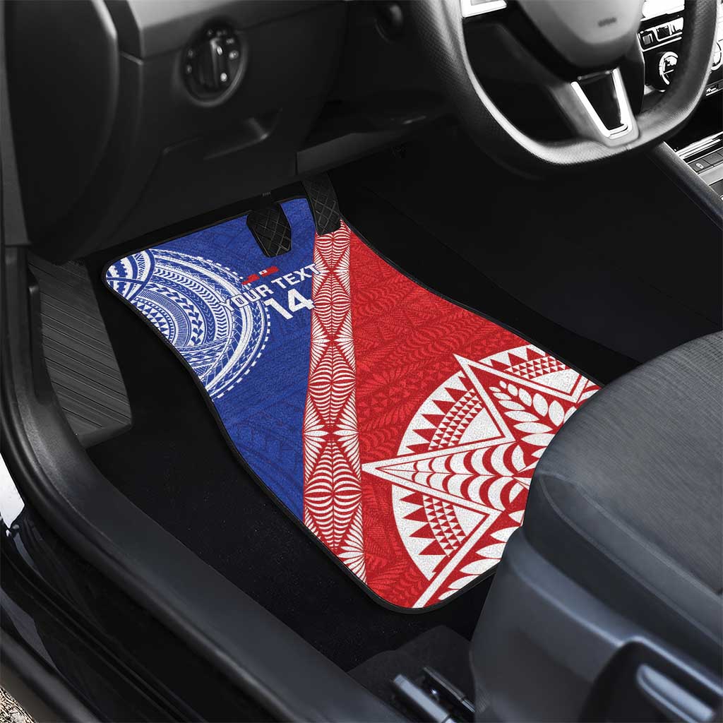 Tonga and Samoa Rugby Custom Car Mats Ikale Tahi Manu Samoa Together LT14 - Polynesian Pride