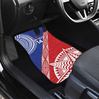 Tonga and Samoa Rugby Custom Car Mats Ikale Tahi Manu Samoa Together LT14 - Polynesian Pride