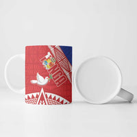 Tonga and Samoa Rugby Ceramic Mug Ikale Tahi Manu Samoa Together LT14 - Polynesian Pride