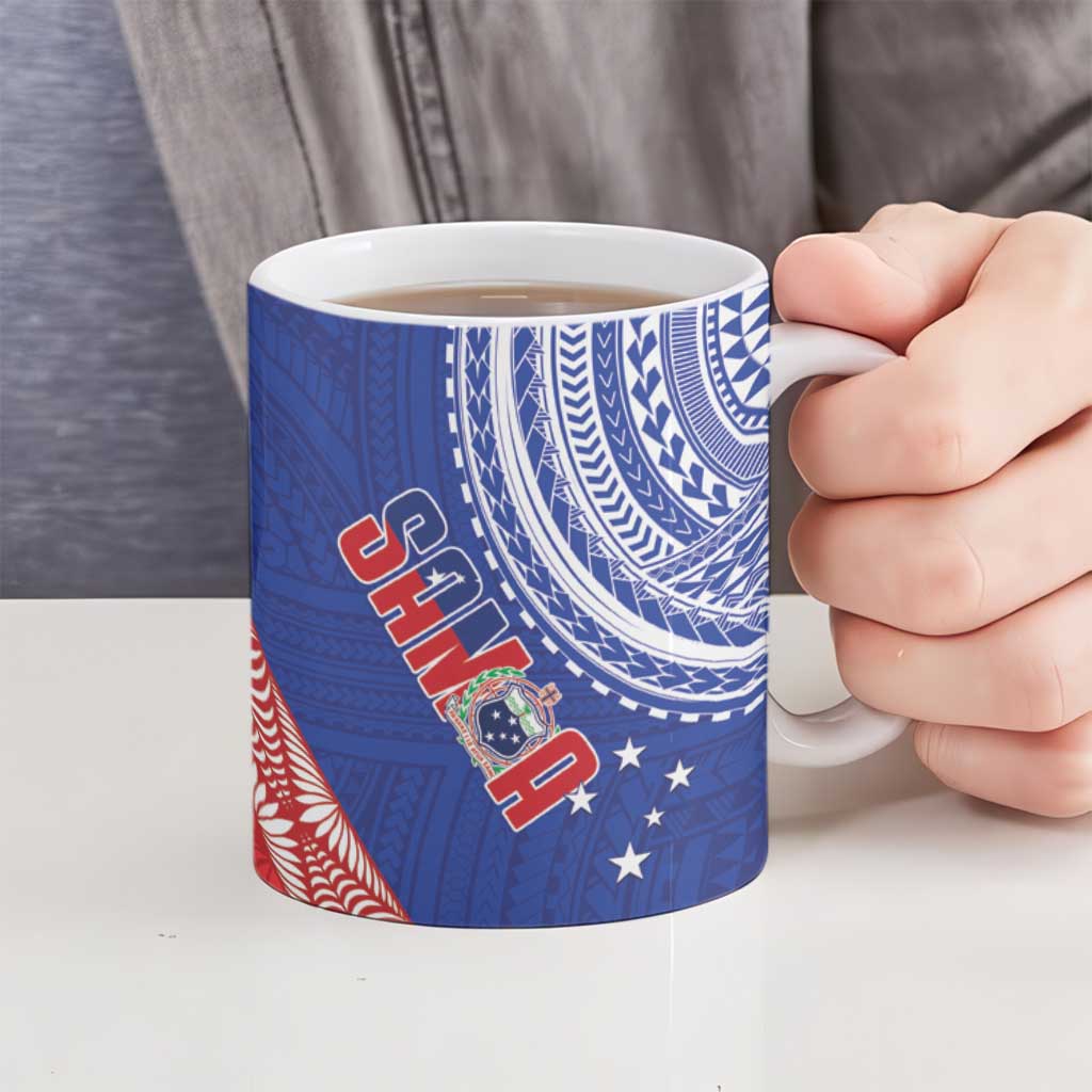 Tonga and Samoa Rugby Ceramic Mug Ikale Tahi Manu Samoa Together LT14 - Polynesian Pride