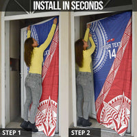 Tonga and Samoa Rugby Custom Door Cover Ikale Tahi Manu Samoa Together - Polynesian Pride