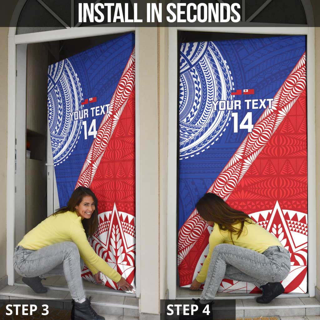 Tonga and Samoa Rugby Custom Door Cover Ikale Tahi Manu Samoa Together - Polynesian Pride