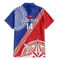 Tonga and Samoa Rugby Custom Family Matching Mermaid Dress and Hawaiian Shirt Ikale Tahi Manu Samoa Together - Polynesian Pride