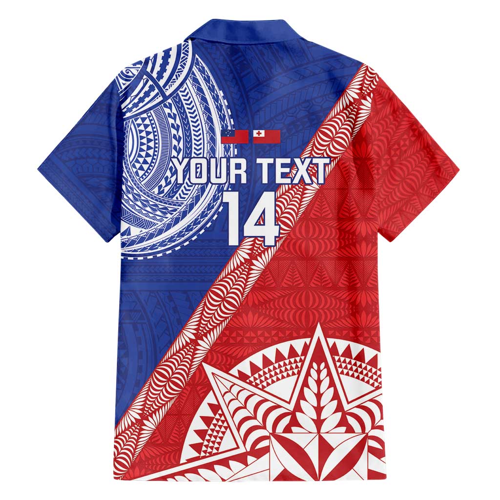 Tonga and Samoa Rugby Custom Hawaiian Shirt Ikale Tahi Manu Samoa Together LT14 - Polynesian Pride
