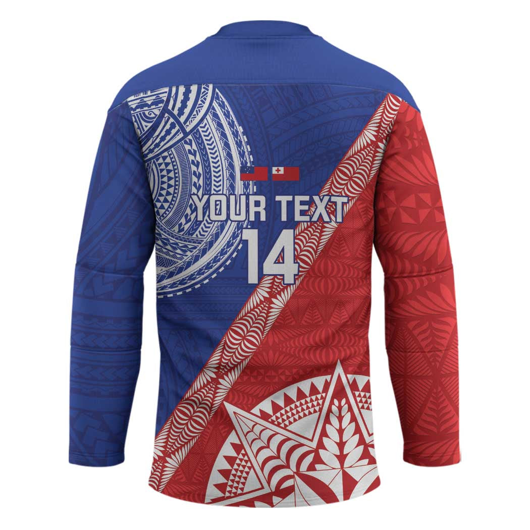 Tonga and Samoa Rugby Custom Hockey Jersey Ikale Tahi Manu Samoa Together LT14 - Polynesian Pride