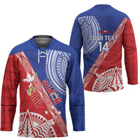 Tonga and Samoa Rugby Custom Hockey Jersey Ikale Tahi Manu Samoa Together LT14 - Polynesian Pride