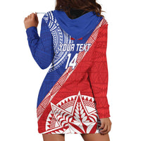 Tonga and Samoa Rugby Custom Hoodie Dress Ikale Tahi Manu Samoa Together - Polynesian Pride