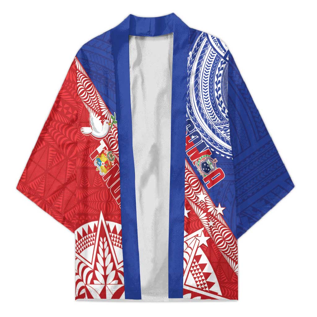Tonga and Samoa Rugby Custom Kimono Ikale Tahi Manu Samoa Together - Polynesian Pride