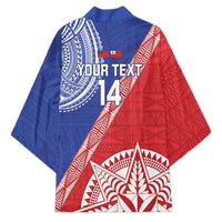 Tonga and Samoa Rugby Custom Kimono Ikale Tahi Manu Samoa Together - Polynesian Pride