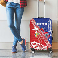 Tonga and Samoa Rugby Custom Luggage Cover Ikale Tahi Manu Samoa Together LT14 - Polynesian Pride