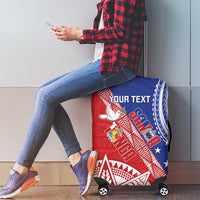 Tonga and Samoa Rugby Custom Luggage Cover Ikale Tahi Manu Samoa Together LT14 - Polynesian Pride
