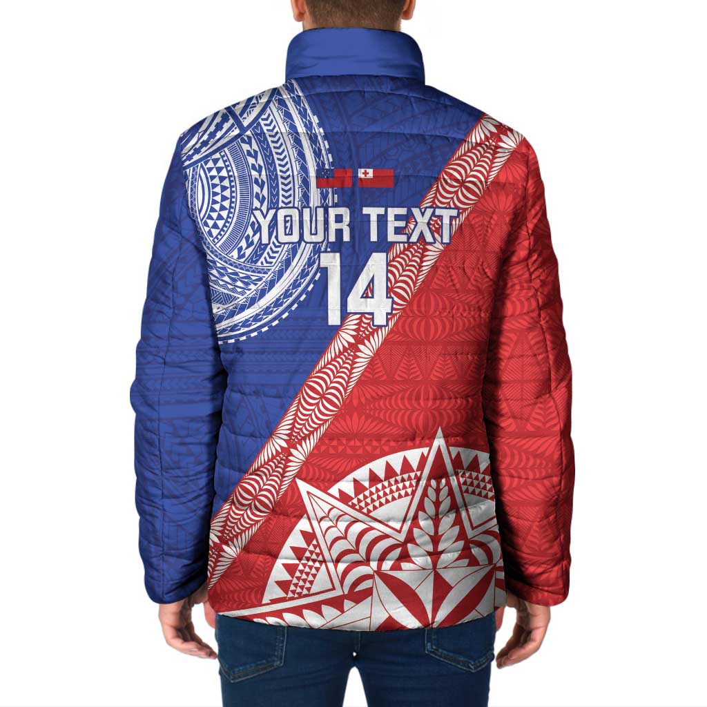 Tonga and Samoa Rugby Custom Padded Jacket Ikale Tahi Manu Samoa Together LT14 - Polynesian Pride