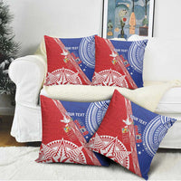 Tonga and Samoa Rugby Custom Pillow Cover Ikale Tahi Manu Samoa Together - Polynesian Pride